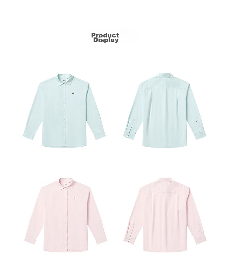 HAZZYS Women's Spring PHIZ Series Casual Loose Solid Color Long Sleeve Shirt ASCSK1DAX01 6